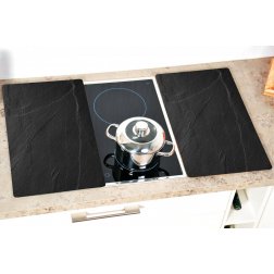 Kesper Multifunkční deska ze skla motiv břidlice, 2 ks 52 x 30 cm