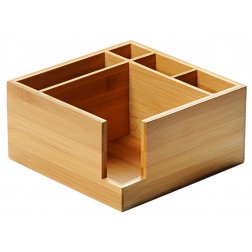 Kesper Zásobník na ubrousky a příbory bambusový