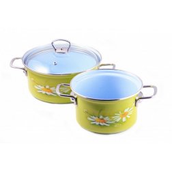 Belis/Sfinx Smaltovaný rendlík Daisy, průměr 24 cm, objem 4,5 litrů