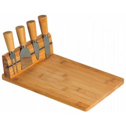 Kesper Krájecí deska na sýr s náčiním, bambus 30 x 20 cm