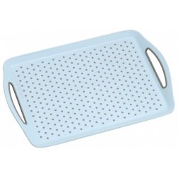 Kesper Servírovací tác plastový, protiskluzový modrý 45,5 x 32 cm