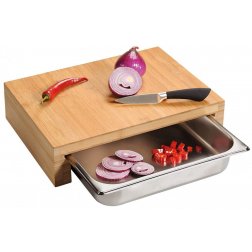 Kesper Prkénko s gastro nádobou, bambus 37,5 x 27,5 x 9,5 cm