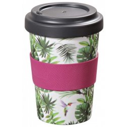 Kesper Kelímek na kávu melaminový s dekorem Tropické listy, 400 ml
