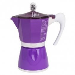 Moka konvička Coloranda na 3 šálky, Fialová