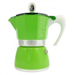 Moka konvička Coloranda na 3 šálky, Zelená