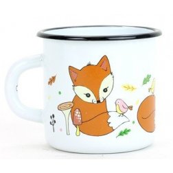 Belis Smaltovaný hrnek dětský 8 cm, 0,35 l Lištička