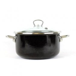 Belis Smaltovaný hrnec se skleněnou poklicí Sfinx Premium 16 cm, 1,5 l