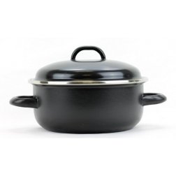 Belis Smaltovaný rendlík s poklicí Lux 18 cm, 1,8 l