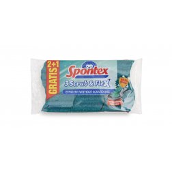 Spontex Houbička Scrub & Flex 2+1 zdarma