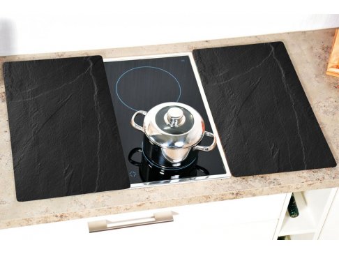 Kesper Multifunkční deska ze skla motiv břidlice, 2 ks 52 x 30 cm 