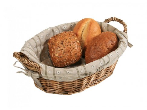 Kesper Košík na chléb oválný s textilní vložkou 