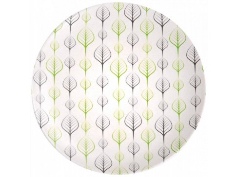 Kesper Plastový talíř s dekorem listů, průměr 25 cm 