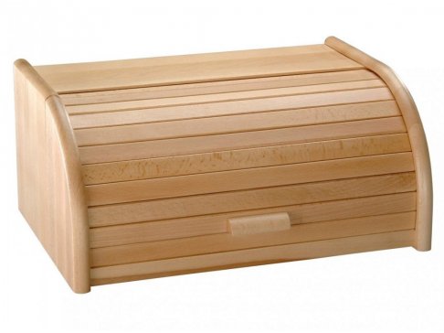 Kesper Dřevěný chlebník s rolovacím víkem, 30,5 x 15,5 x 20,5 cm 