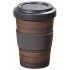 Kesper Keímek na kávu melaminový s dekorem Tmavé dřevo, 400 ml