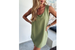 Letní šaty oboustranné - Zelene
