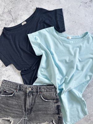 Tričko one size - Světle modré (bavlna)