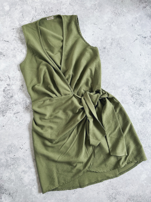 Letní šaty zavinovací - Zelené