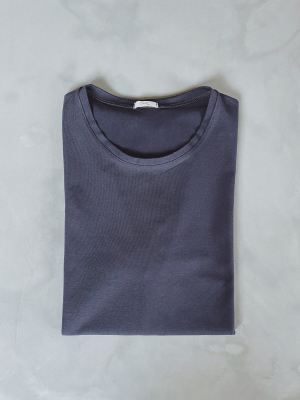 Bavlněné basic tričko - Tmavě šedé