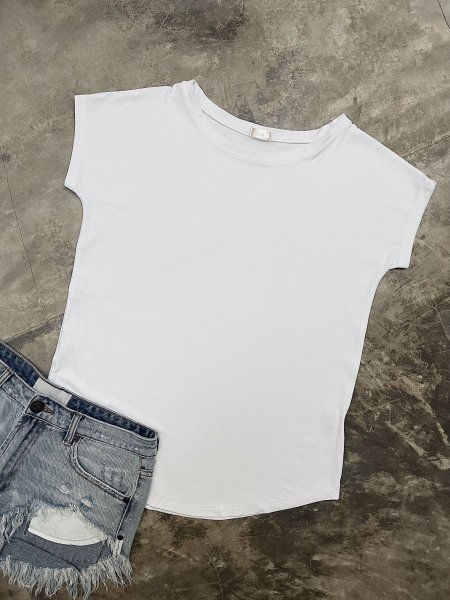Basic tričko one size - Bílé 