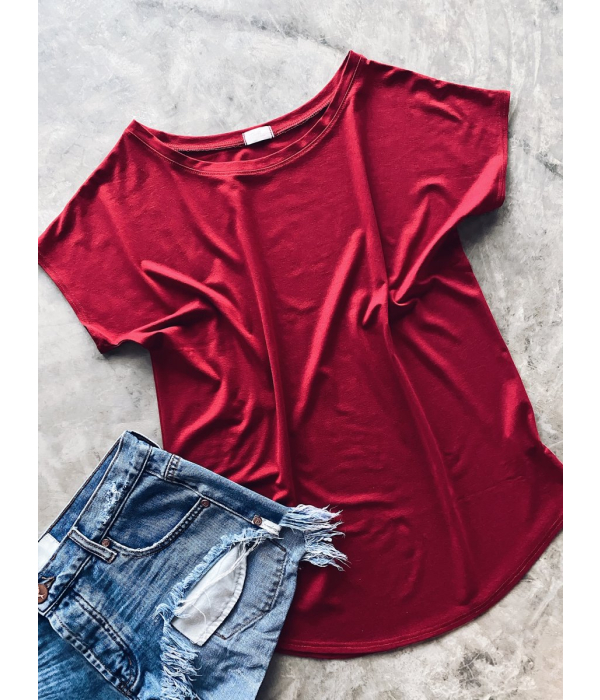 Tričko one size - Červené (viskóza) 
