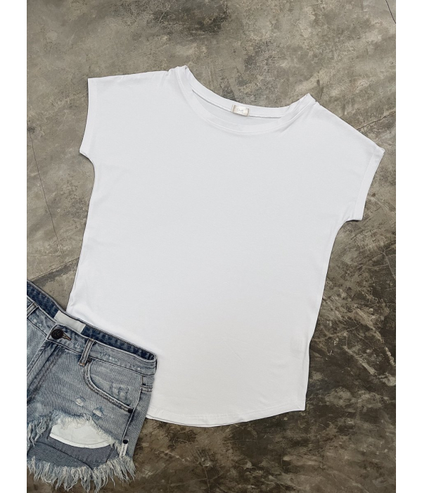 Tričko one size - Bílé (viskóza) 