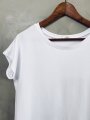 Bavlněné tričko one size - Bílé