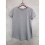 Bavlněné tričko - Tmavě šedé melé