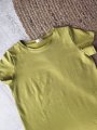 Bavlněné tričko - Zelenožluté