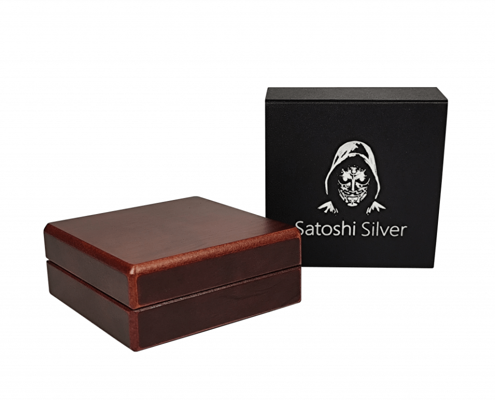 Bitcoin stříbrná medaile 1000 SATS | Satoshi-Silver.cz