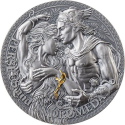 PERSEUS A ANDROMEDA Řecká mytologie 2 oz stříbrná mince 2023