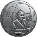 TESLA Genius 80th Anniversary 2 oz stříbrná mince 2023