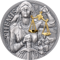 THEMIS Řecká mytologie 2 oz stříbrná mince 2023