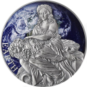 ZEMĚ Planety a bohové 2 oz stříbrná mince 2022