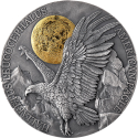 AMERICKÝ OREL Divoká zvěř v měsíčním svitu 2 oz stříbrná mince 2022