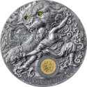 ŠAOLIN KUNG-FU LEOPARD Styly bojových umění 2 oz stříbrná mince 2023