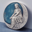 MĚSÍC Planety a bohové 2 oz stříbrná mince 2022