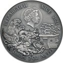ŠAOLIN KUNG-FU TYGR Styly bojových umění 2 oz stříbrná mince 2021