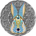 RABBIT Mandala Art 2 oz stříbrná mince 2023