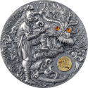 ŠAOLIN KUNG-FU DRAK Styly bojových umění 2 oz stříbrná mince 2023