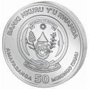 LUNAR TIGER RWANDA 1 oz stříbrná mince 2022