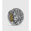 WHITE TIGER 2 oz stříbrná mince 2020