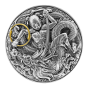 NE ZHA KILLS THE DRAGON KING’S SON 2 oz stříbrná mince 2021
