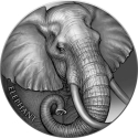 ELEPHANT Expressions of Wildlife 2 oz stříbrná mince 2023