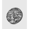 Chinese Dragon & Rabbit 2 oz stříbrná mince 2023