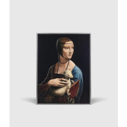 Lady with an Ermine by Leonardo da Vinci 2 oz stříbrná mince 2023