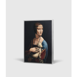 Lady with an Ermine by Leonardo da Vinci 2 oz stříbrná mince 2023