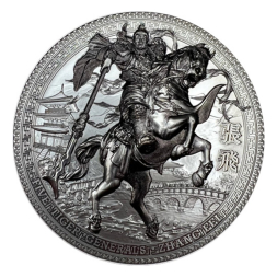 ZHANG FEI Five Tiger Generals 3 oz stříbrná mince 2021