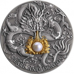 Pearl and Dragon Divine Pearls 2 oz stříbrná mince 2022