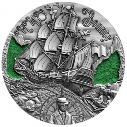 HMS BOUNTY 2 oz stříbrná mince 2019