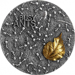 BUSY ANTS 2 oz stříbrná mince 2022